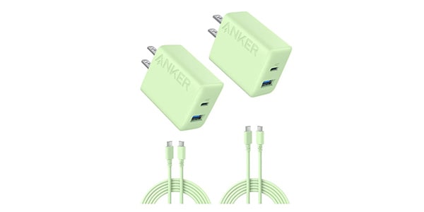 Anker ( アンカー )  / Anker Charger(20W,2Port)with USB-C&USB-C 2個セット グリーン
