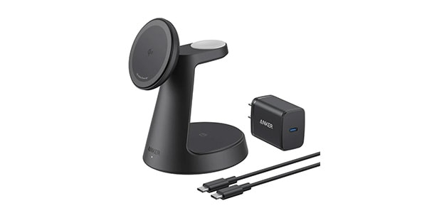 Anker / MagGo Wireless Charging Station(3-in-1,Dock Stand) ブラック