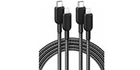 Anker / 310 USB-C&ライトニングケーブル 1.8m ブラック 2本セット