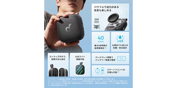 Anker / Anker Soundcore Boom Go 3i ピンク画像4