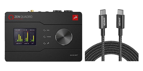 ANTELOPE AUDIO / Zen Quadro Synergy Core USB Type-C to Cケーブルセット