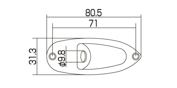 ALLPARTS / AP-0610-010 Chrome Jackplate 画像2