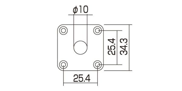 ALLPARTS / AP-0633-023 Black Plastic Jackplate 画像2