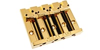 ALLPARTS BB-3351-002 Grooved Omega Bass Bridge Gold