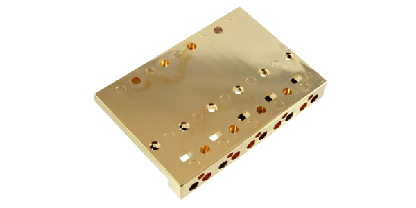 ALLPARTS / BB-3360-002 5-String Omega Bass Bridge Gold画像4