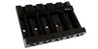 ALLPARTS BB-3361-003 5-String Grooved Omega Bass Bridge Black