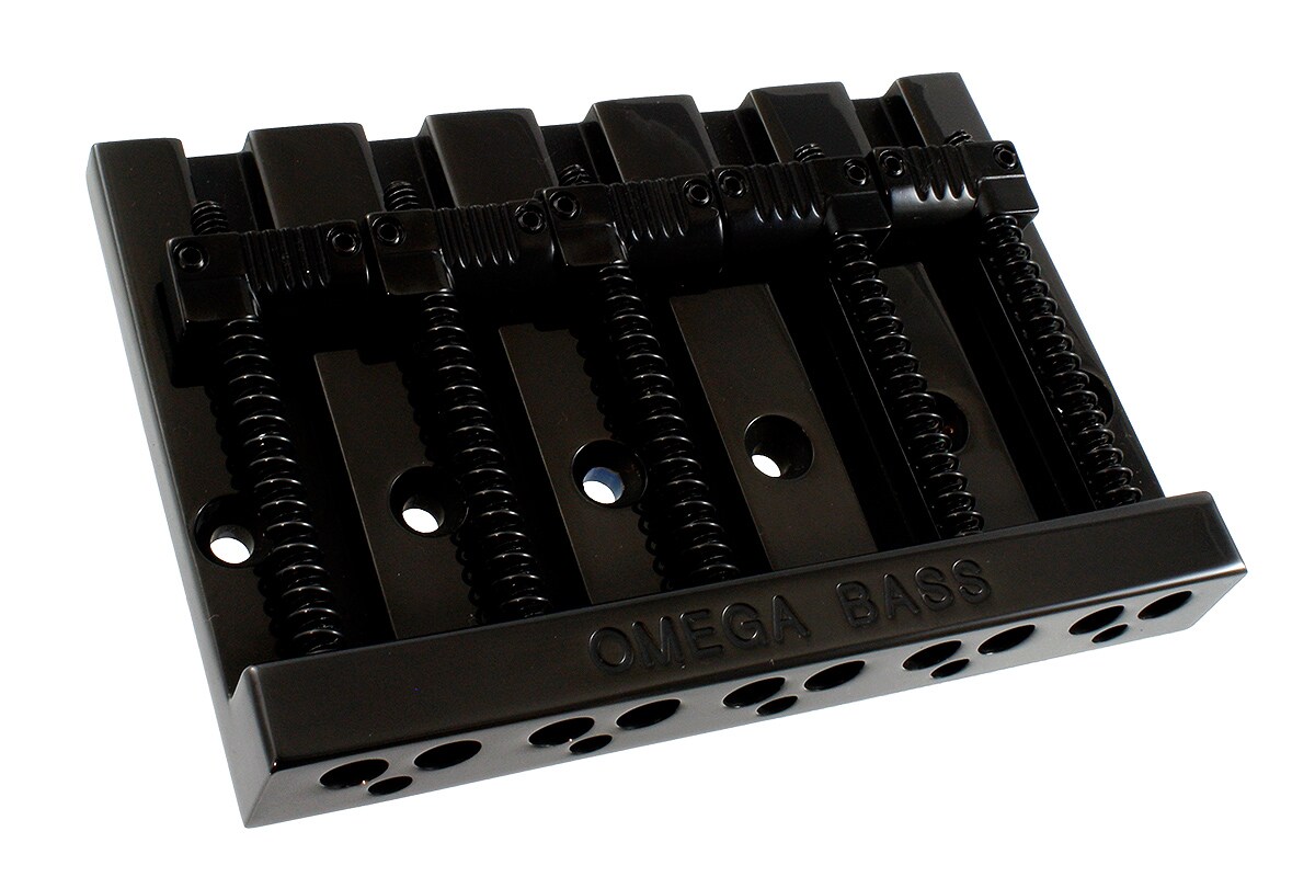 /BB-3361-003 5-String Grooved Omega Bass Bridge Black