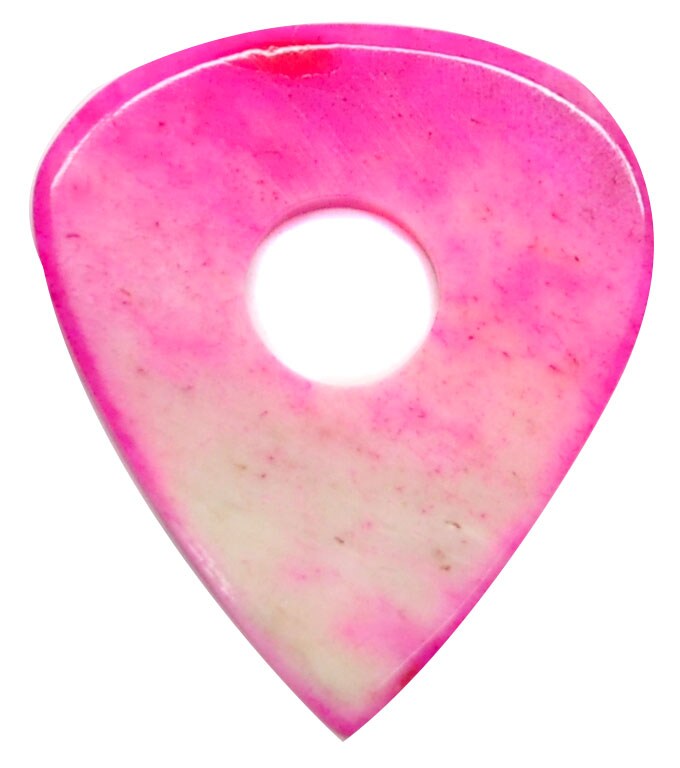 /Wild Picks　Cow Bone Tear Drop Pink Center Hall