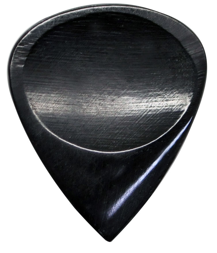 /Wild Picks　Cow Horn Jazz Pick Double Dent Black