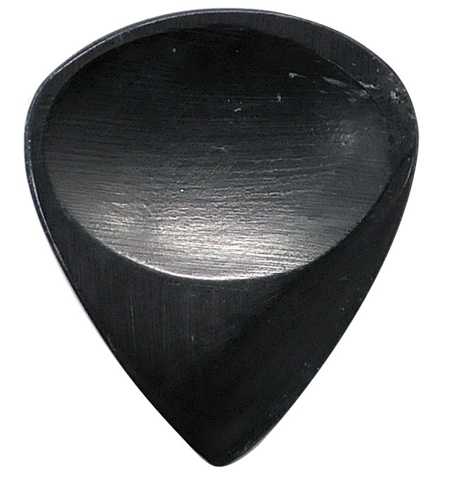 /Wild Picks Cow Horn Jazz Pick Double Dent Black Small