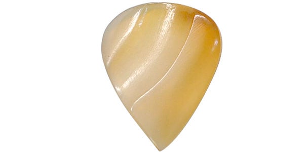 Animals Pedal / Wild Picks　Cow Horn Jazz Pick Double Dent Blond画像2