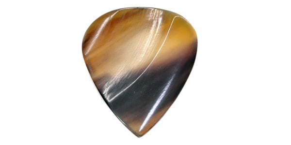 Wild Picks Cow Horn Jazz Pick Double Dent Blond Small