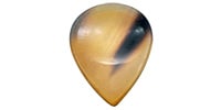 Animals Pedal Wild Picks　Cow Horn Tear Drop Dent Brown