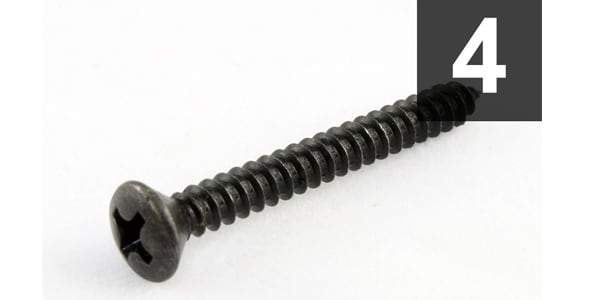 /GS-0003-003 Pack of 4 Black Strap Button Screws