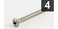 ALLPARTS / GS-0003-005 Pack of 4 Steel Strap Button Screws