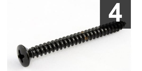 /GS-0005-003 Pack of 4 Black Neckplate Screws