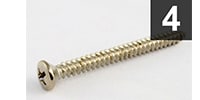 ALLPARTS GS-0005-005 Pack of 4 Steel Neckplate Screws