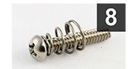 ALLPARTS GS-0007-005 Pack of 8 Steel Single Coil Pickup Screws