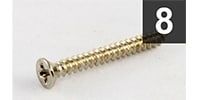  GS-0008-001 Pack of 8 Nickel Humbucking Ring Screws