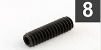  GS-0009-003 Pack of 8 Black #6-32 Bridge Height Screws