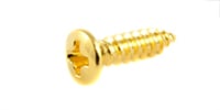 ALLPARTS GS-0050-002 Pack of 20 Gold G Size Pickguard Screws