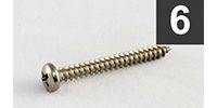 ALLPARTS GS-0375-005 Pack of 6 Neck Pickup Screws