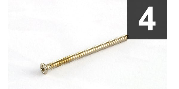 /GS-3312-001 Pack of 4 Nickel Soap Bar Pickup Mounting Screws