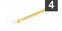 ALLPARTS GS-3312-002 Pack of 4 Gold Soap Bar Pickup Mounting Screws