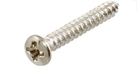 ALLPARTS GS-3363-001 Pack of 5 Nickel Bridge mounting screws