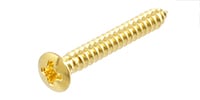 ALLPARTS GS-3363-002 Pack of 5 Gold Bridge mounting screws