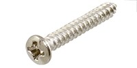 ALLPARTS GS-3364-001 Pack of 5 Nickel 1-Inch Bridge Mounting Screws