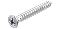  GS-3364-010 Pack of 5 Chrome 1-Inch Bridge Mounting Screws