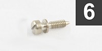  GS-3370-001 Pack of 6 Nickel Intonation Screws