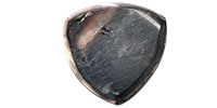  Wild Picks Mother of Pearl Tri Pick Chamfer Black Small