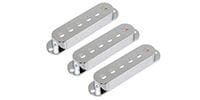  PC-0406-010 Set of 3 Chrome Pickup Covers for Stratocaster