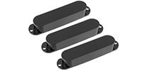  PC-0446-023 Pickup Covers for Stratocaster No Holes Black Pl