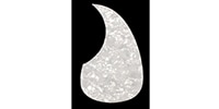 ALLPARTS PG-0090-055 White Pearloid Acoustic Pickguard