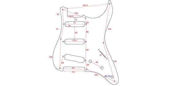 ALLPARTS ( オールパーツ ) PG-0550-025 White Pickguard for