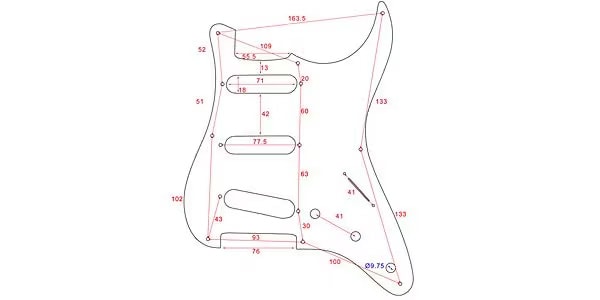 ALLPARTS / PG-0550-031 Clear Pickguard for Stratocaster 画像2