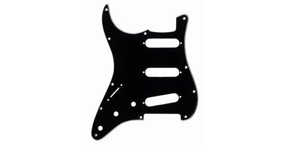 /PG-0552-L33 Left Handed Black Pickguard for Stratocaster