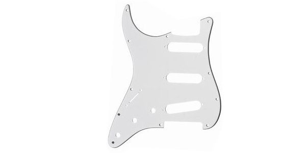 /PG-0552-L35 Left Handed White Pickguard for Stratocaster