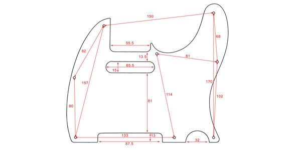 ALLPARTS / PG-0562-033 Black Pickguard for Telecaster 画像2