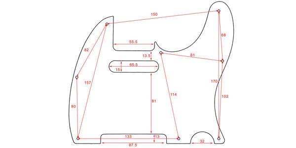 ALLPARTS / PG-0562-035 White Pickguard for Telecaster 画像2