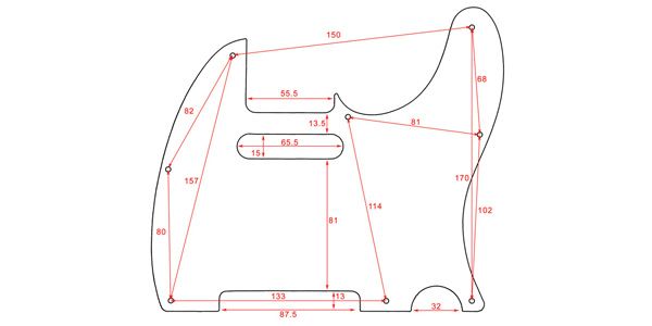 ALLPARTS / PG-0562-044 Red Tortoise Pickguard for Telecaster 画像2