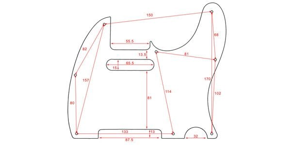 ALLPARTS ( オールパーツ )  / PG-0562-052 Dark Black Pearloid Pickguard for Telecaster 画像2
