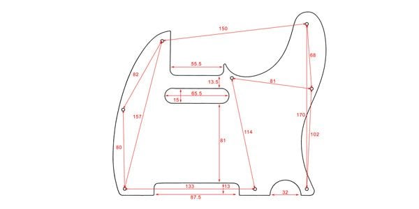 ALLPARTS / PG-0562-055 White Pearloid Pickguard for Telecaster 画像2