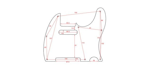 ALLPARTS / PG-0562-058 Cream Pearloid Pickguard for Telecaster 画像2