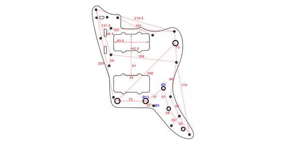 ALLPARTS / PG-0582-055 White Pearloid Pickguard for Jazzmaster 画像2