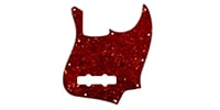 ALLPARTS PG-0755-044 Red Tortoise Pickguard for Jazz Bass