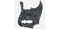  PG-0755-052 Dark Black Pearloid Pickguard for Jazz Bass